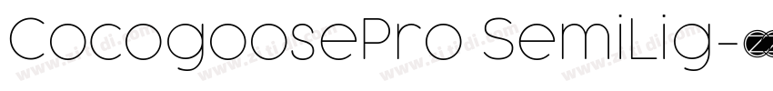 CocogoosePro SemiLig字体转换